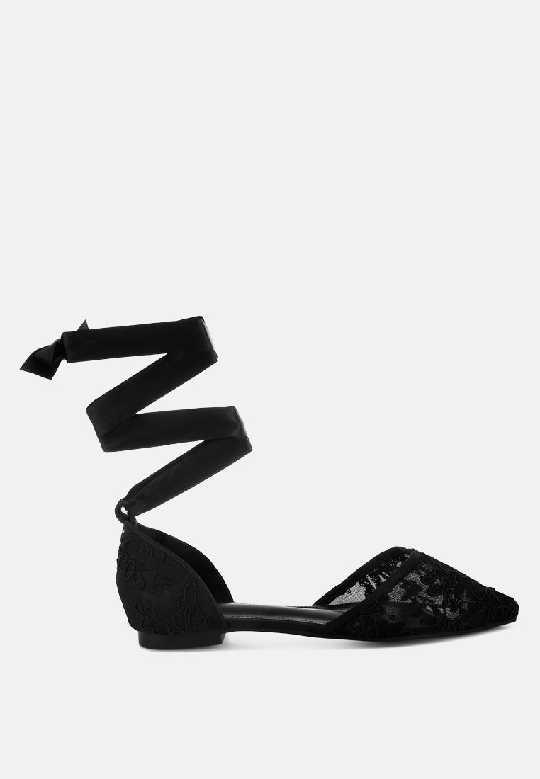 shrami pearl & rhinestone strap flat sandals#color_black