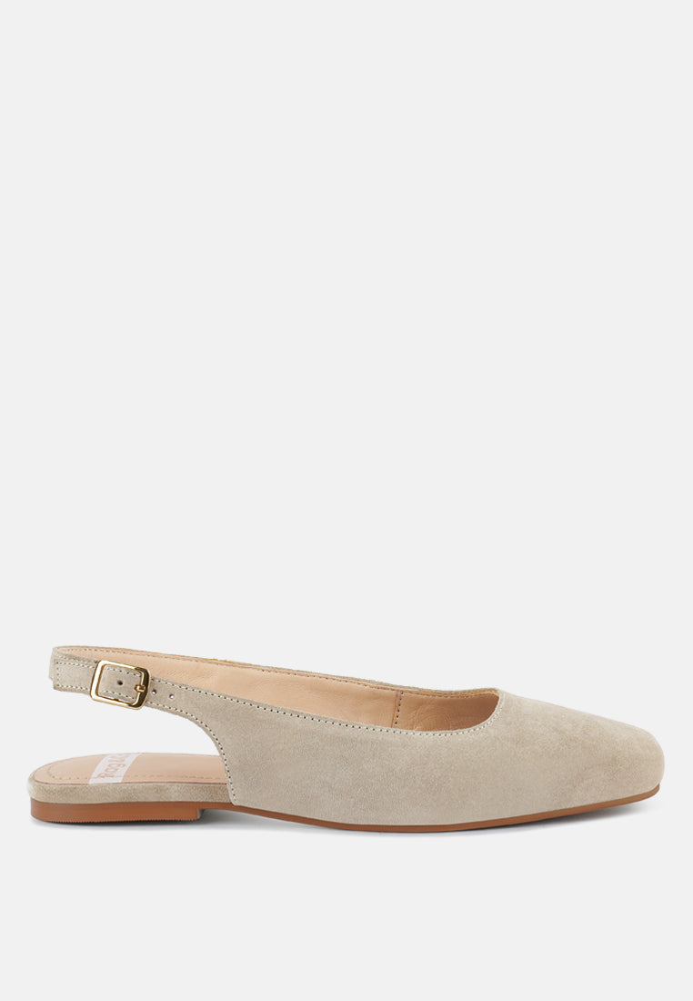 sozani genuine suede leather slingback flats#color_beige