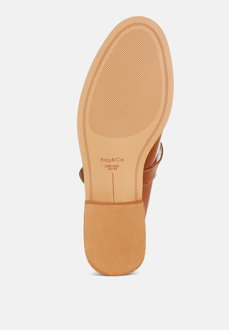 swenson patent pleather mary jane loafers#color_brown