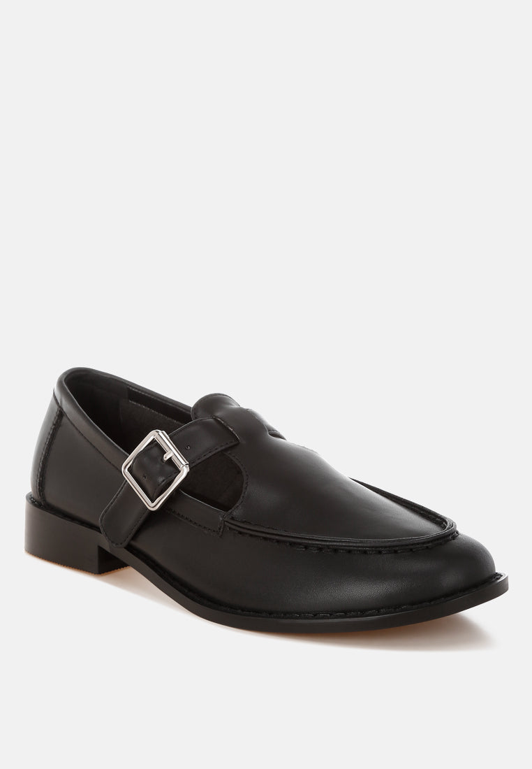 tesoro low heel mary jane loafers#color_black