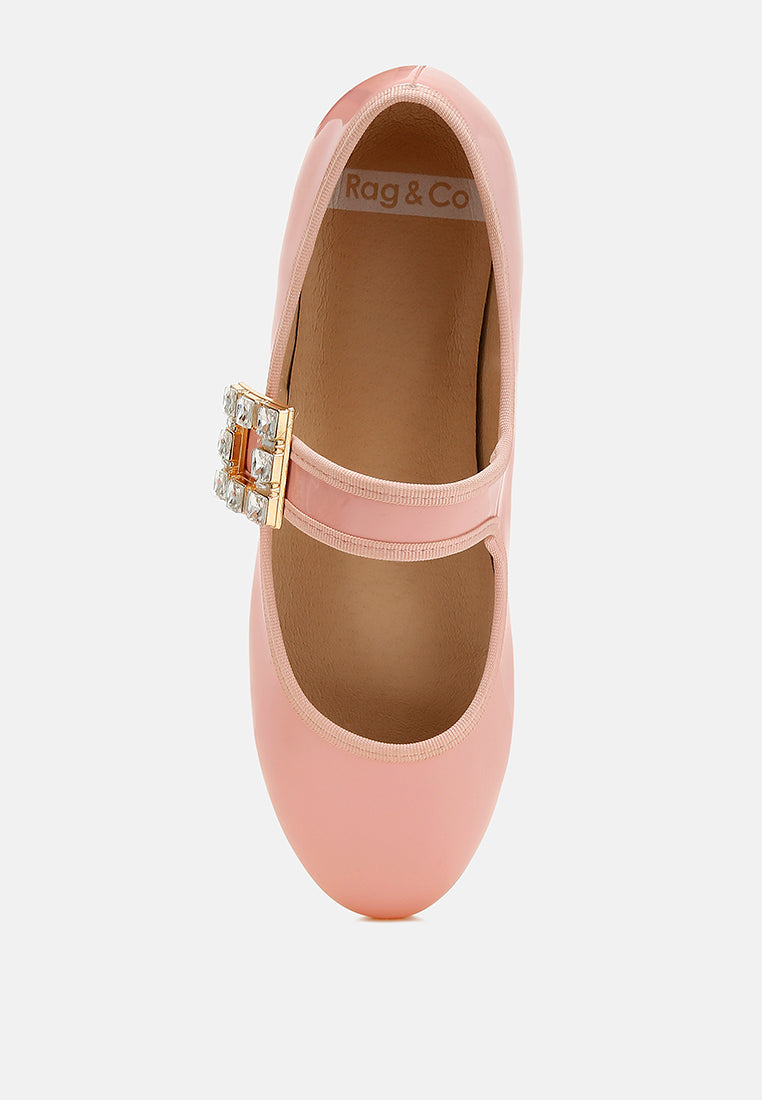 upstage brooch mary jane sandals#color_pink