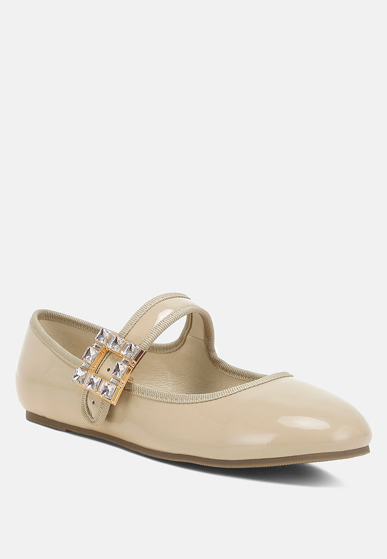 upstage brooch mary jane sandals#color_beige