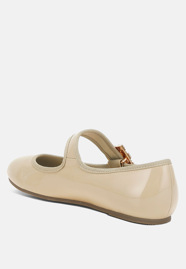 upstage brooch mary jane sandals#color_beige