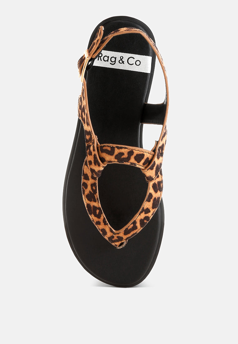venusa leopard print buckled flats#color_leopard