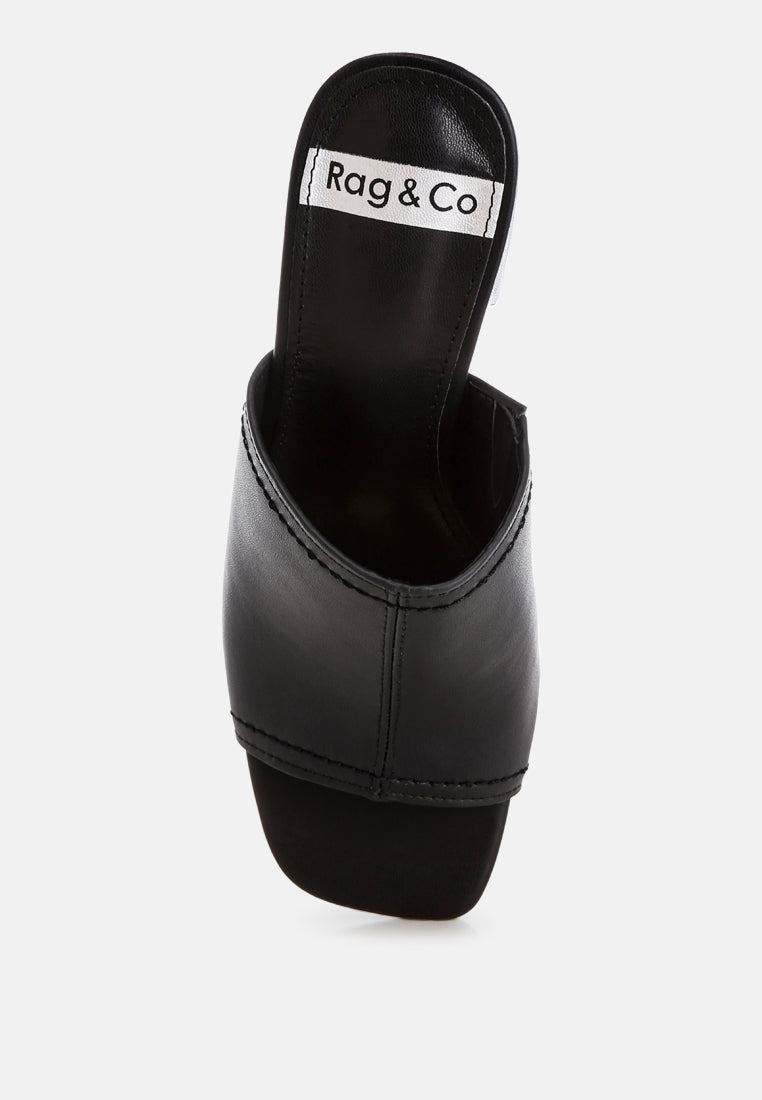 wuling slip-on soft leather heels#color_black