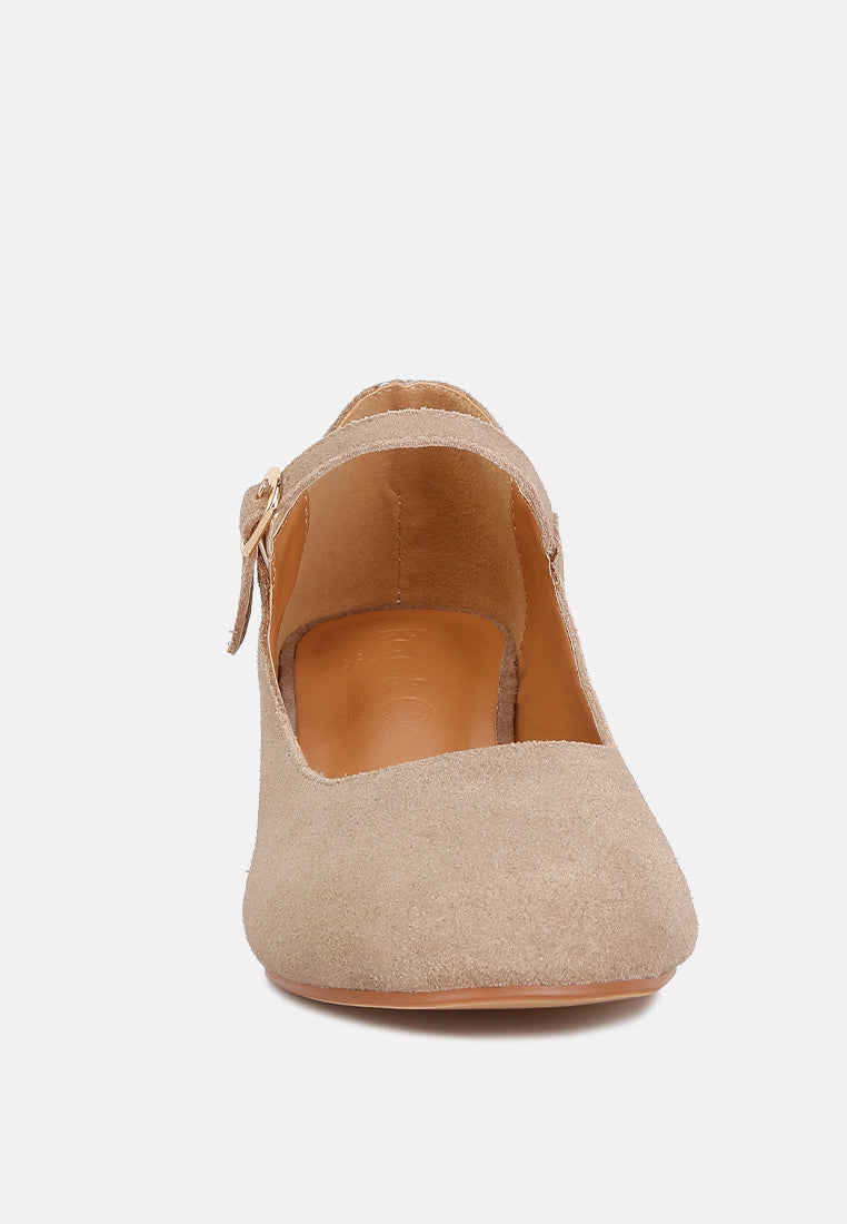 DALLIN Suede Block Heel Mary Janes in Sand#color_sand