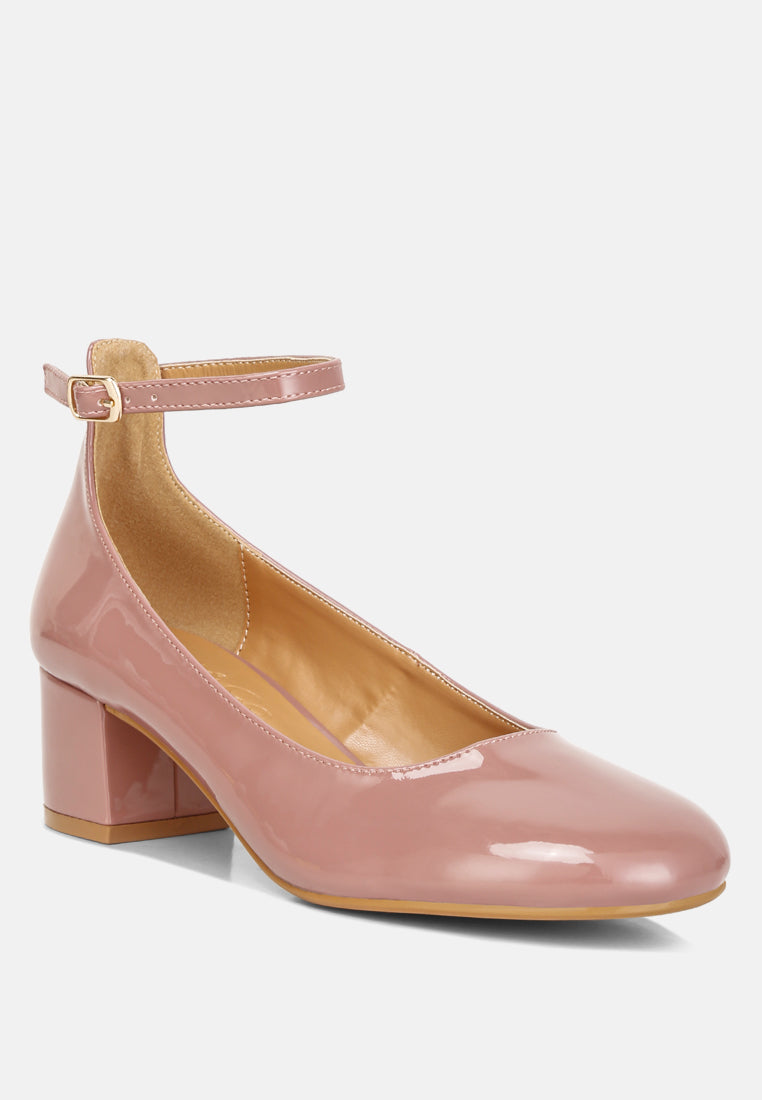 DEBBIE Ankle Strap Low Block Heel Sandal#color_blush