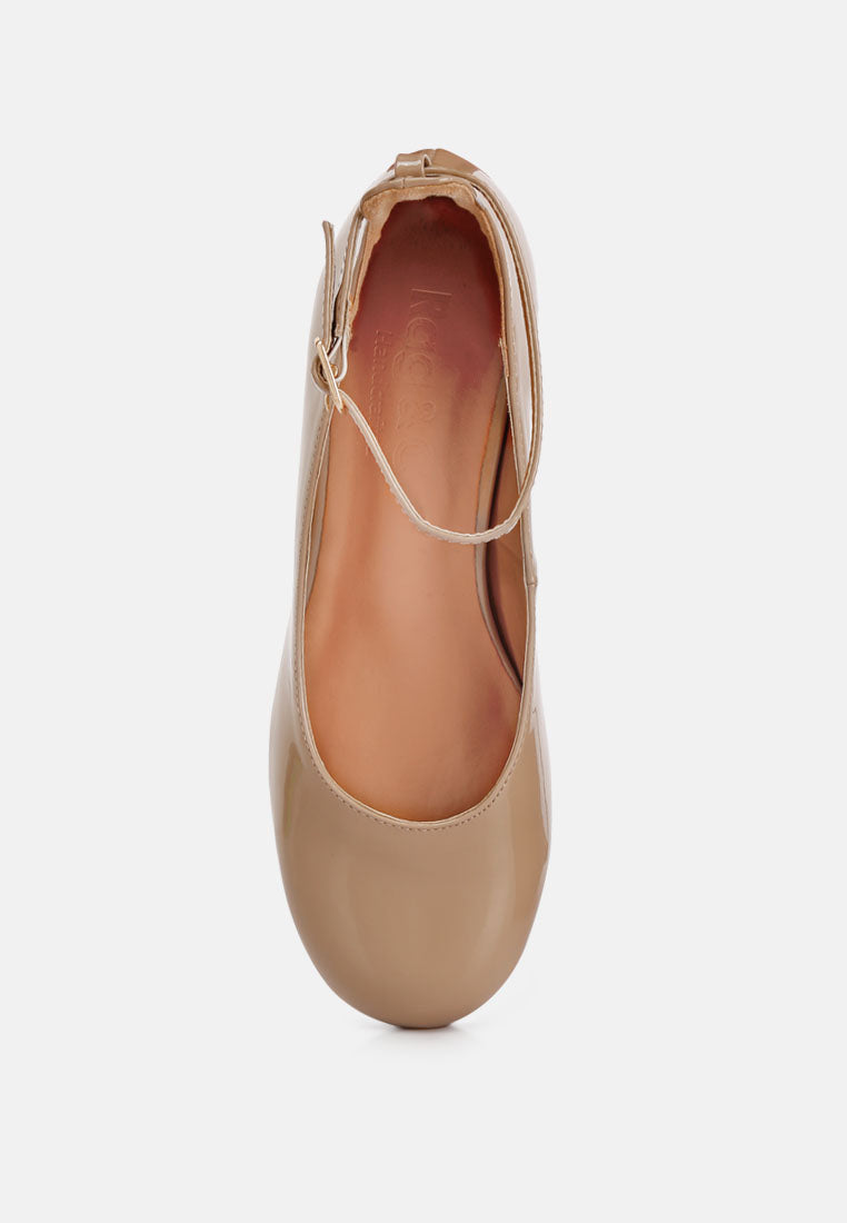 DEBBIE Ankle Strap Low Block Heel Sandals in Sand#color_sand