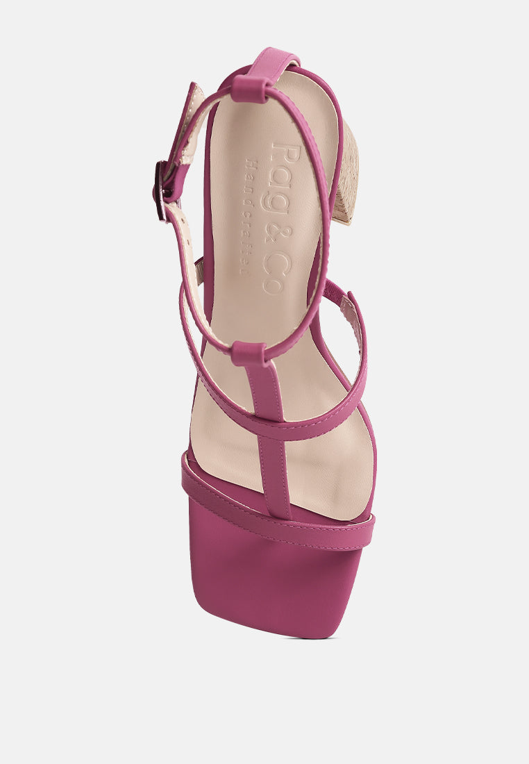 MIRABELLA Open Square Toe Block Heel Sandals#color_fuchsia