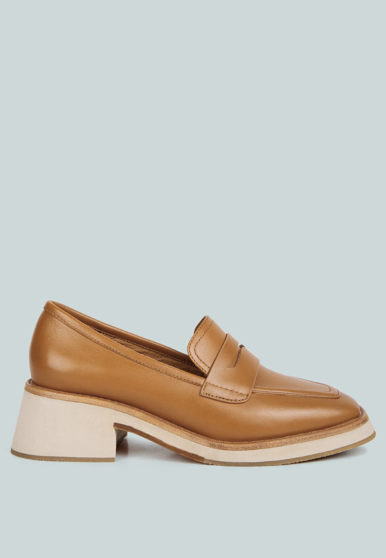 MOORE lead lady loafers#color_tan