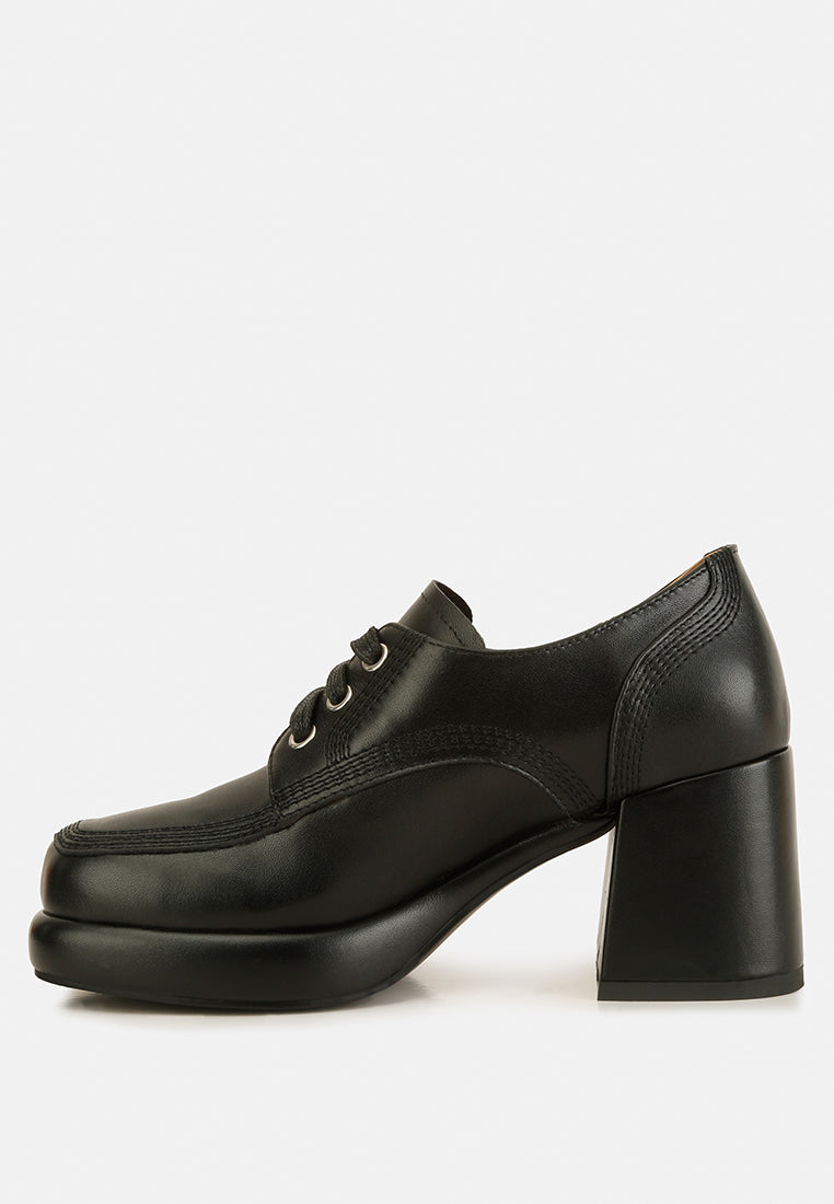 ZAILA Leather Block Heel Oxfords#color_black