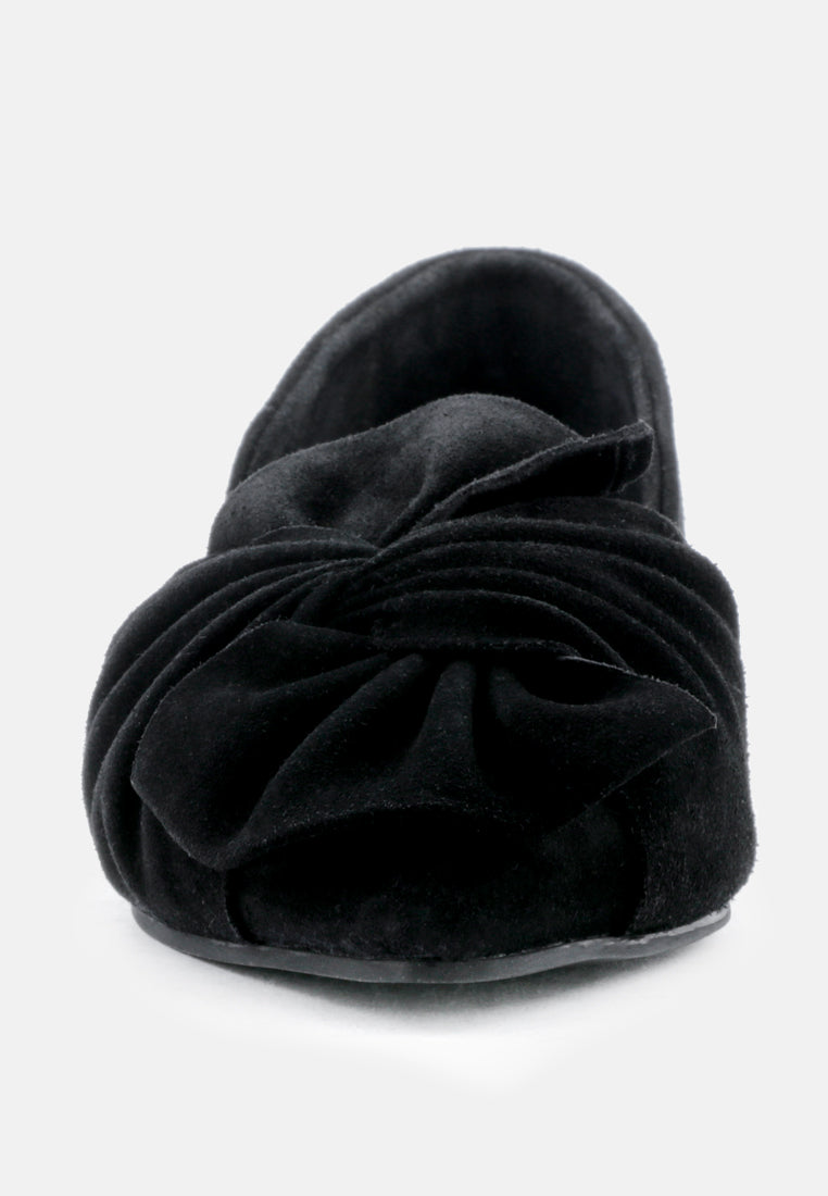 BAAKO Black Knotted Shoe-Black