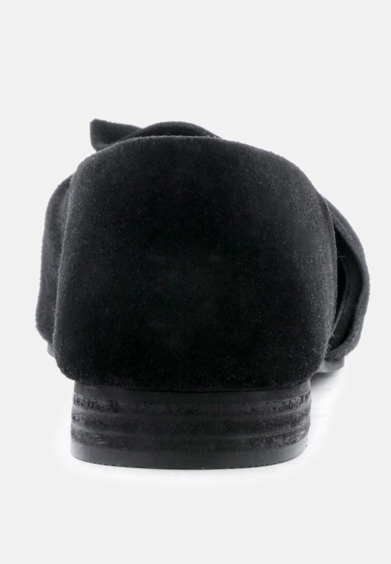 BAAKO Black Knotted Shoe-Black