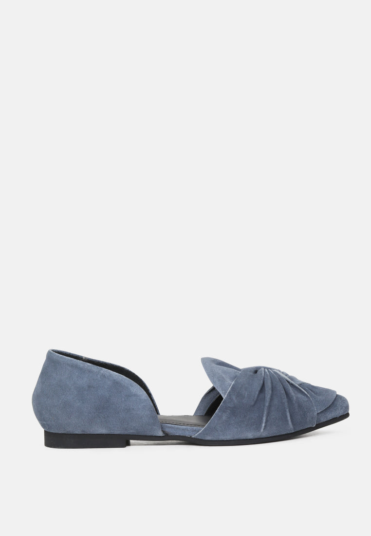 BAAKO Light Blue Knotted Shoe-Light Blue