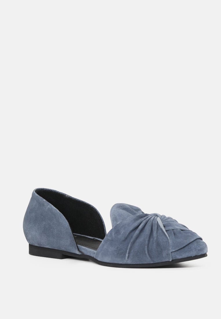 BAAKO Light Blue Knotted Shoe-Light Blue