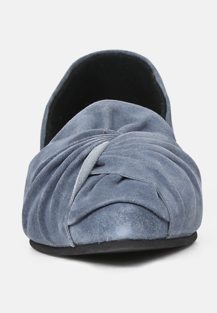 BAAKO Light Blue Knotted Shoe-Light Blue