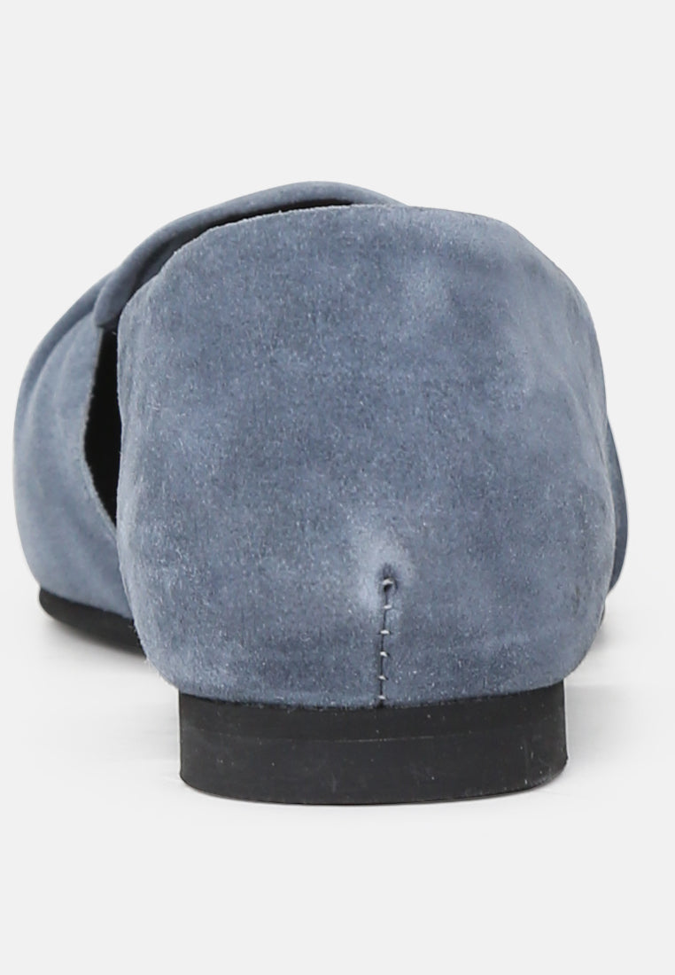 BAAKO Light Blue Knotted Shoe-Light Blue