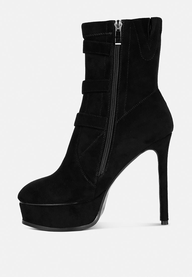 beaux high platform stiletto ankle boots in black#color_black