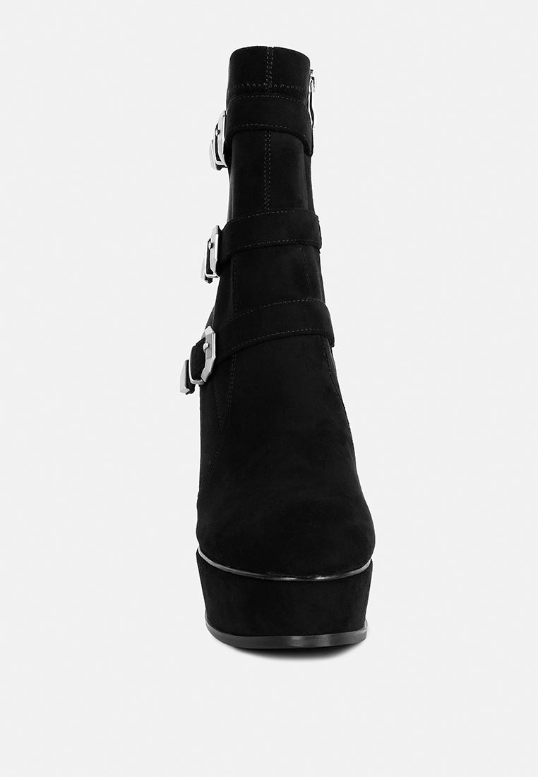 beaux high platform stiletto ankle boots in black#color_black