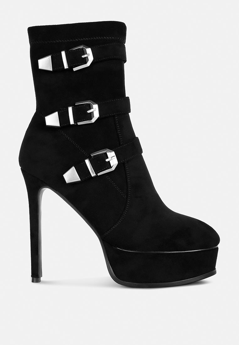 beaux high platform stiletto ankle boots in black#color_black