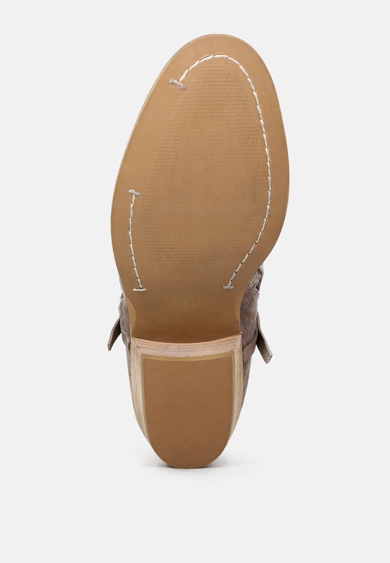 BESS Taupe Ankle Boots-Taupe