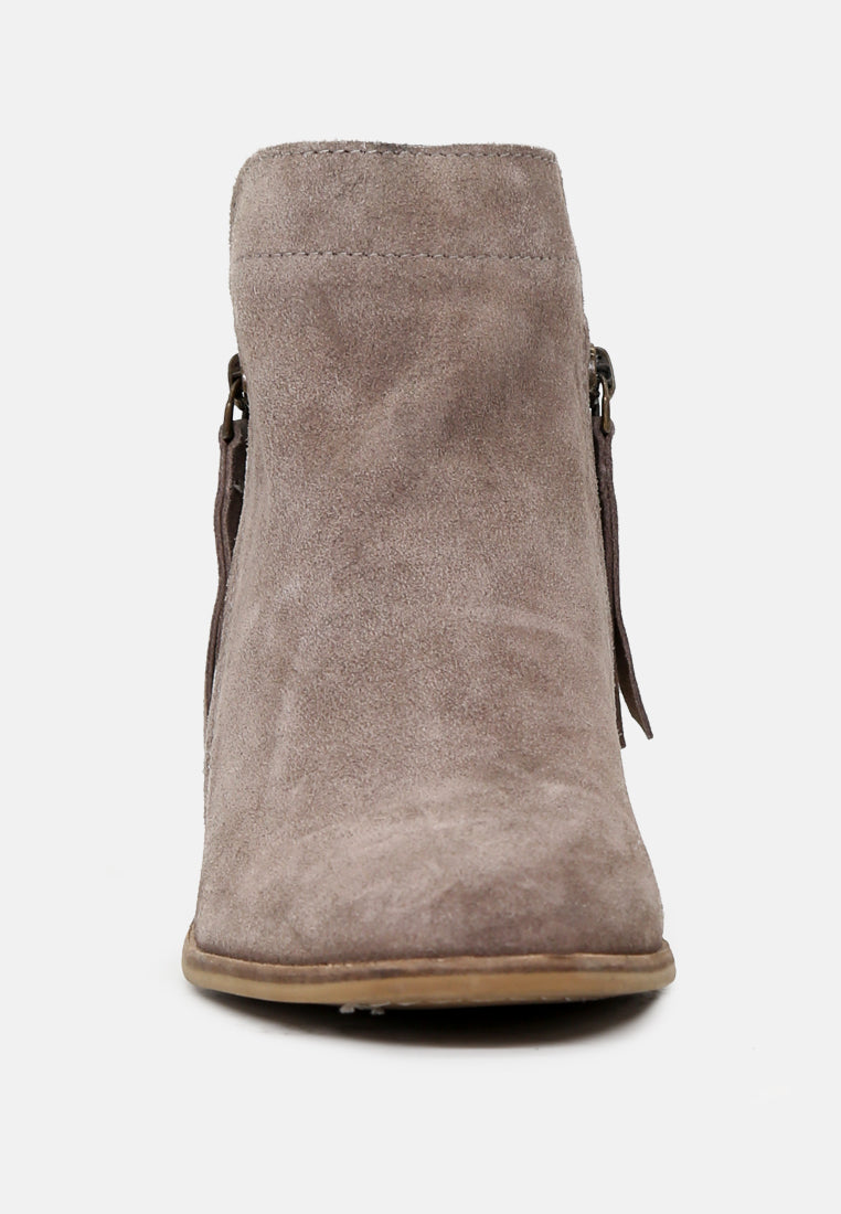 BESS Taupe Ankle Boots-Taupe
