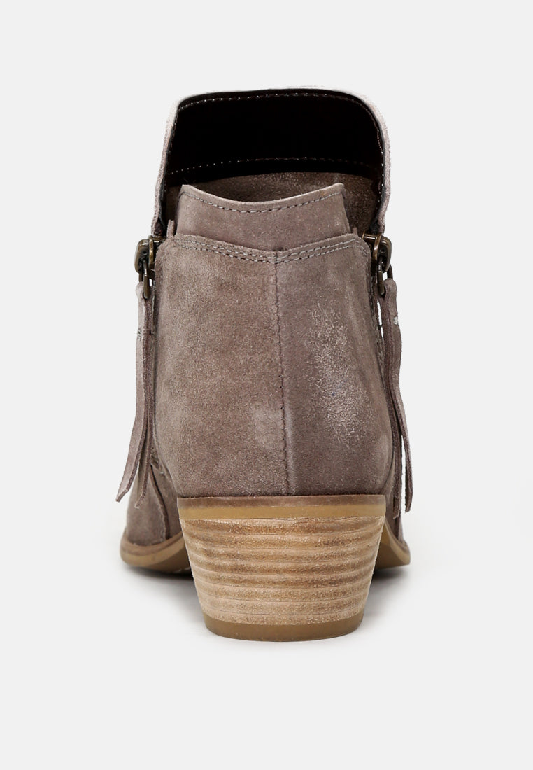 BESS Taupe Ankle Boots-Taupe