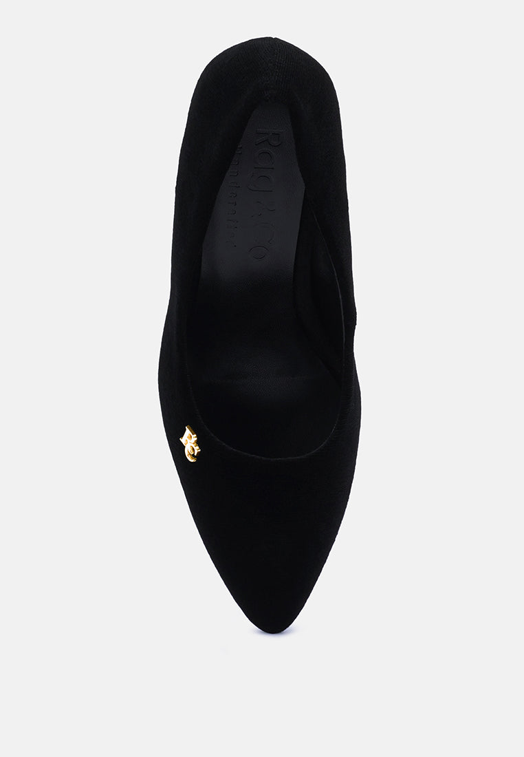 cyber girl black diamante block heeled pumps#color_black