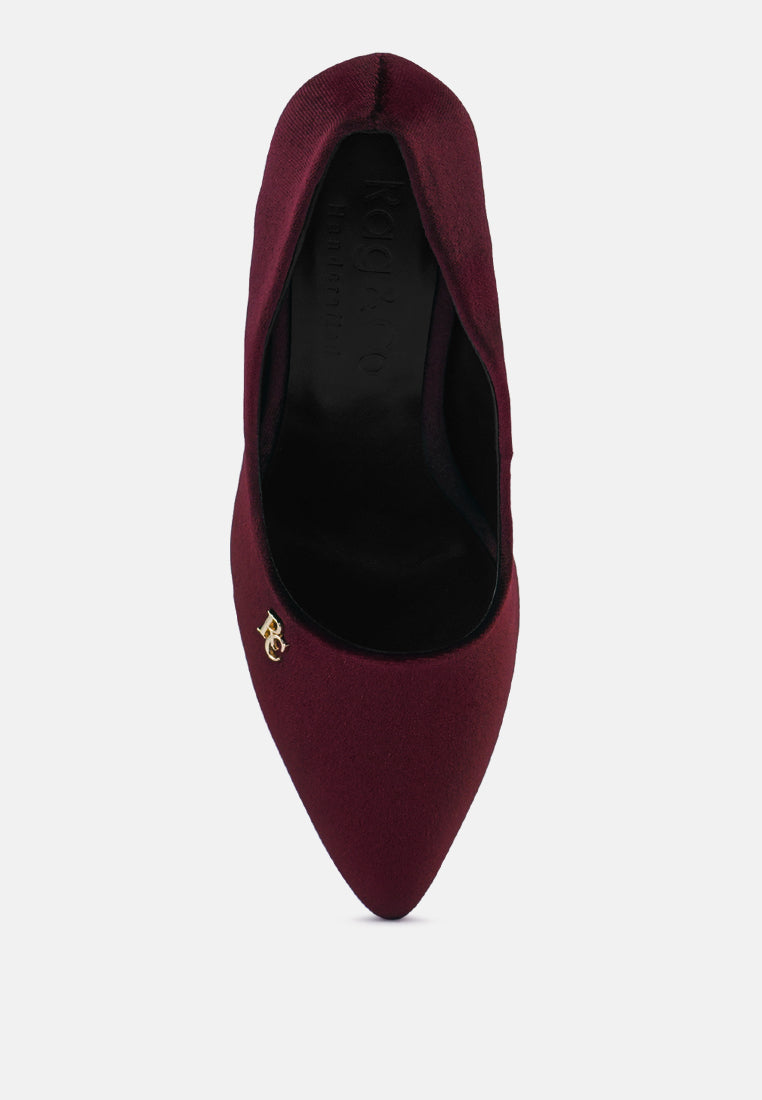 cyber girl burgundy diamante block heeled pumps#color_burgundy