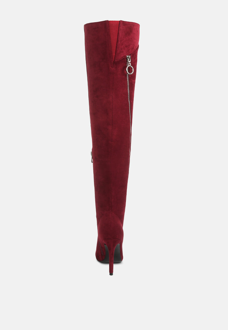tsarina burgundy zip around long boot#color_burgundy