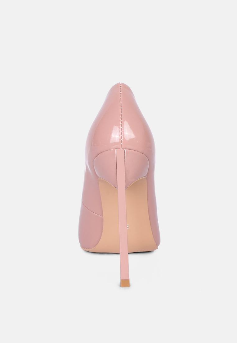 COCKTAIL Diamante Stiletto Pump Shoes in Blush#color_Blush