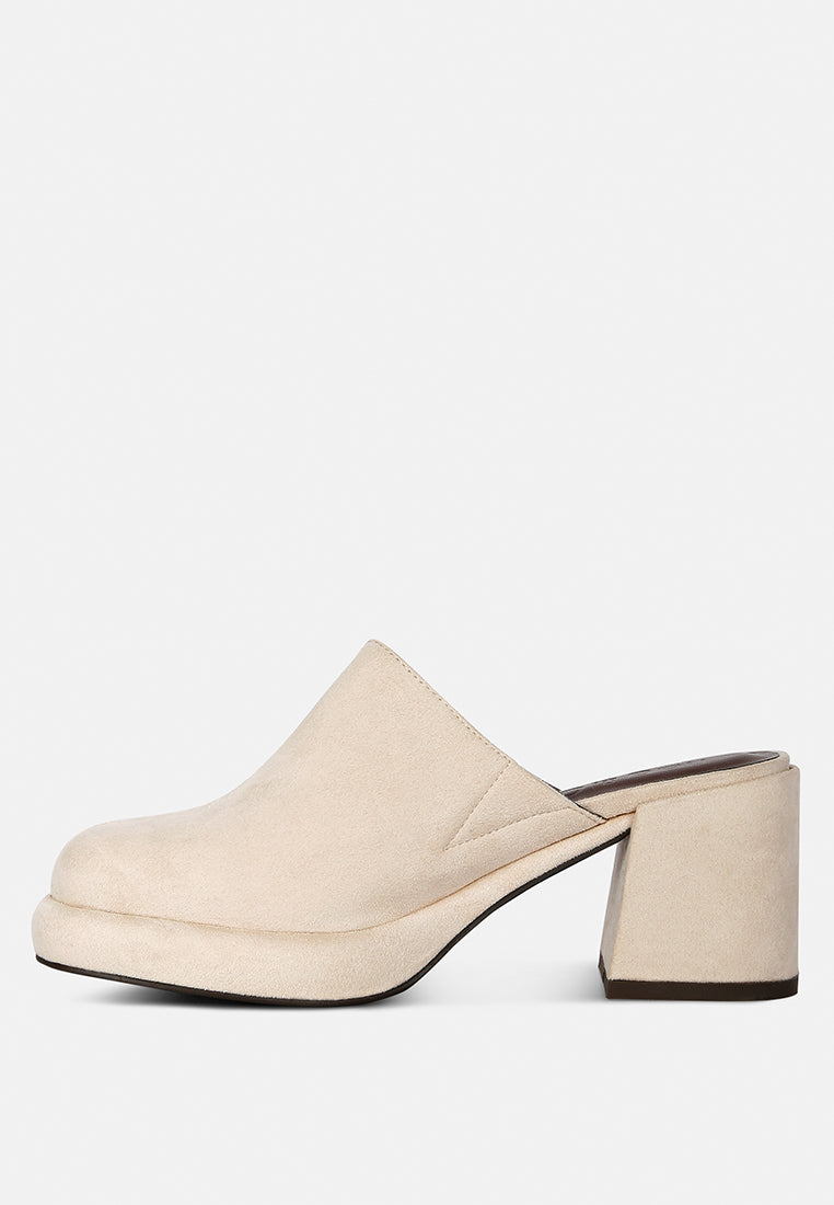 delaunay beige suede heeled mule sandals#color_beige