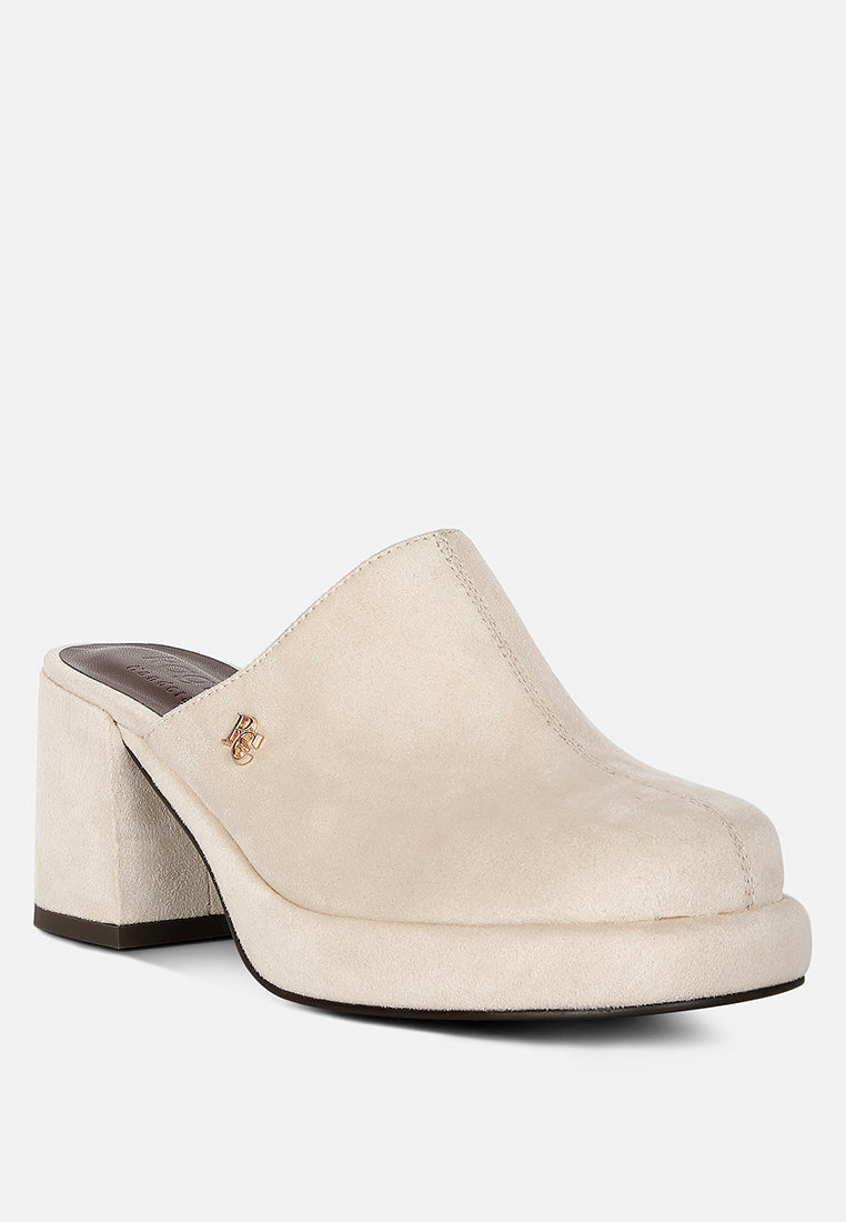 delaunay beige suede heeled mule sandals#color_beige