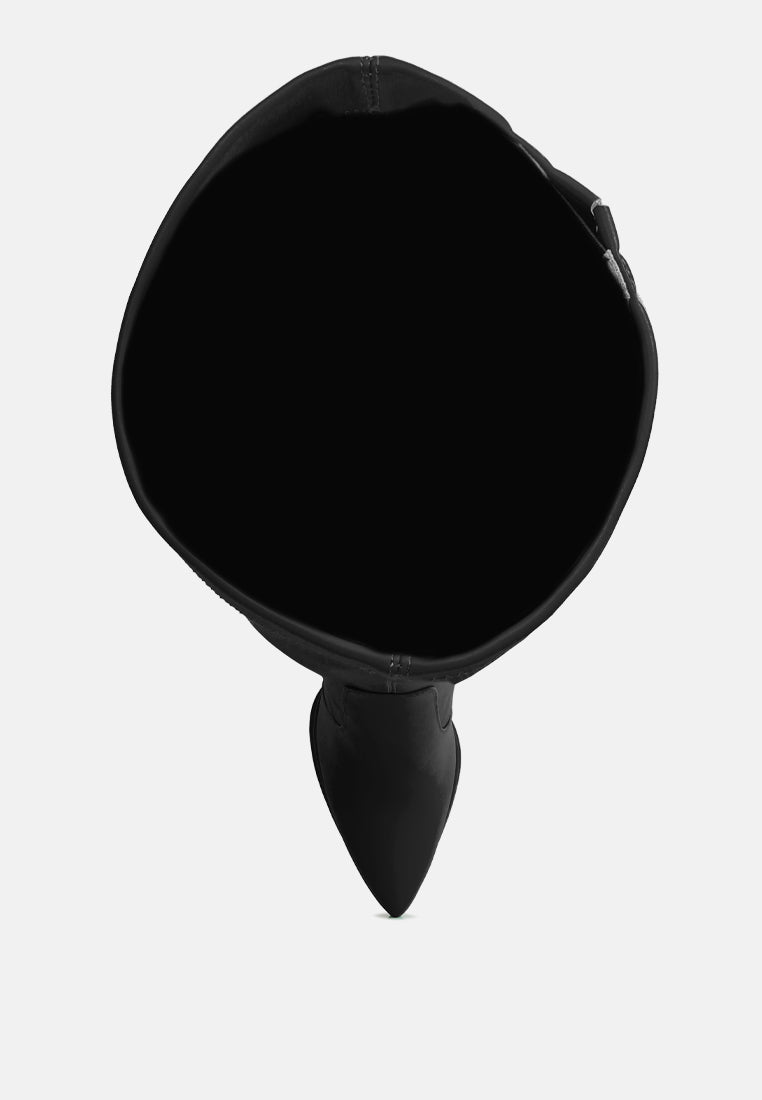 cyber punk high platform long boots#color_black