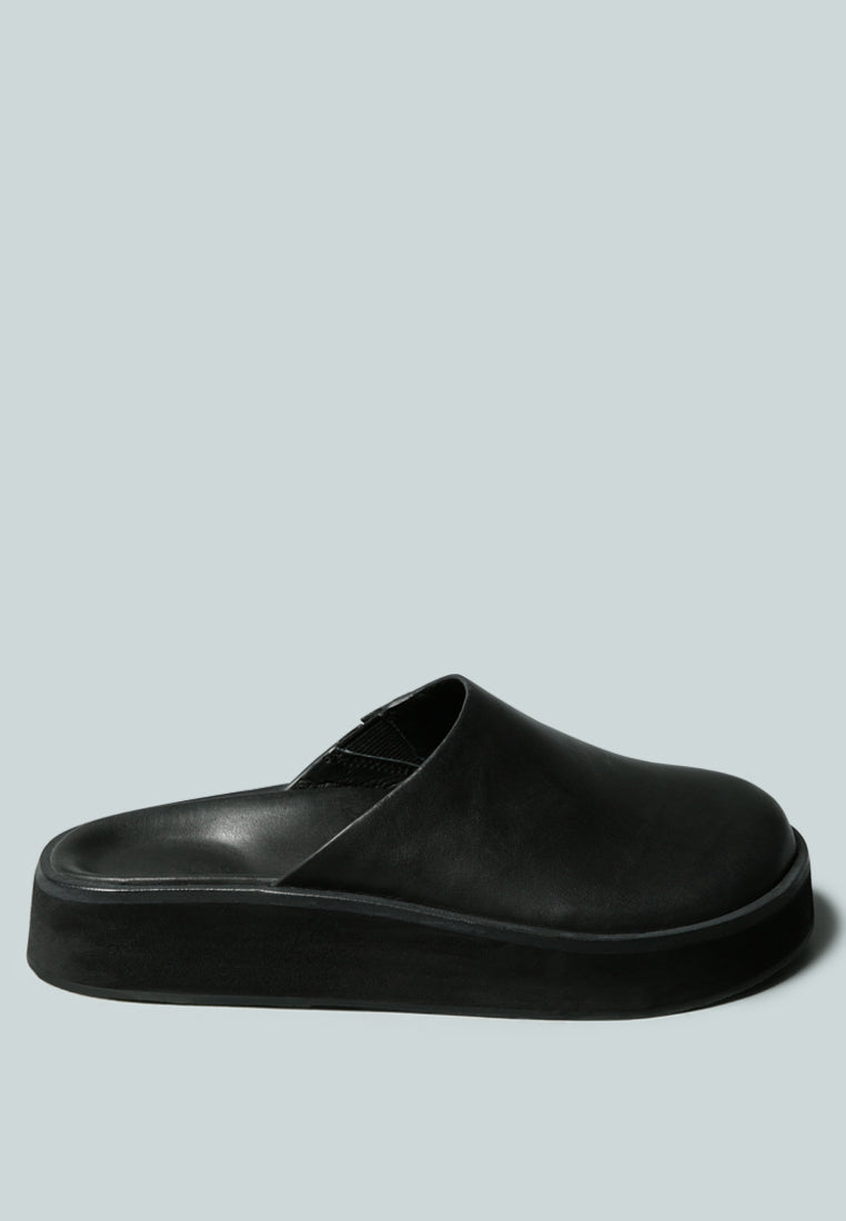 GIVENS Flatform Black Slip-On-Black