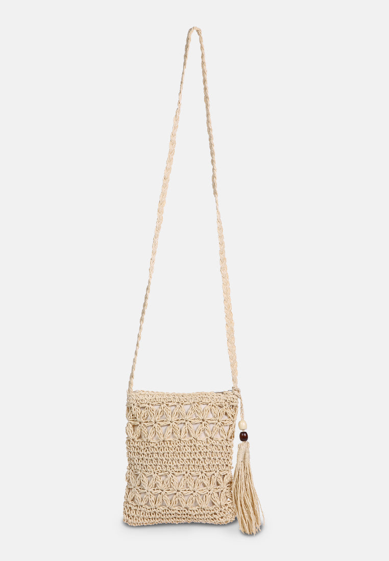 hay day beige paper straw crochet bag#color_light-beige
