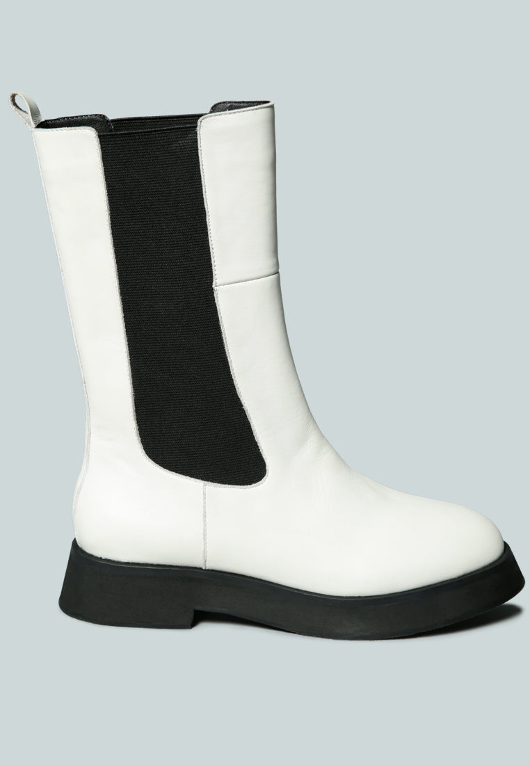 MILLER Chelsea Classic White Boot-White