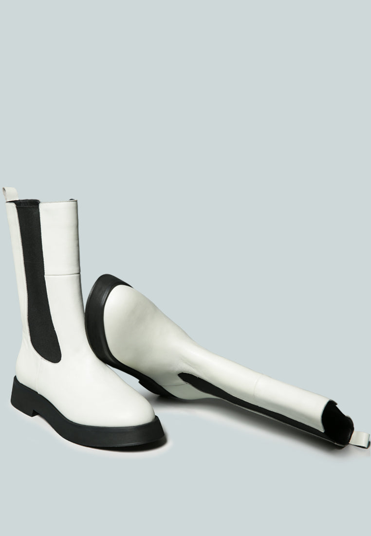 MILLER Chelsea Classic White Boot-White