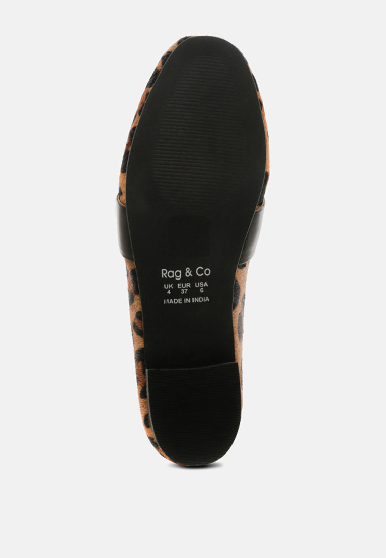 NAOMI Leopard Printed Loafers-Leopard