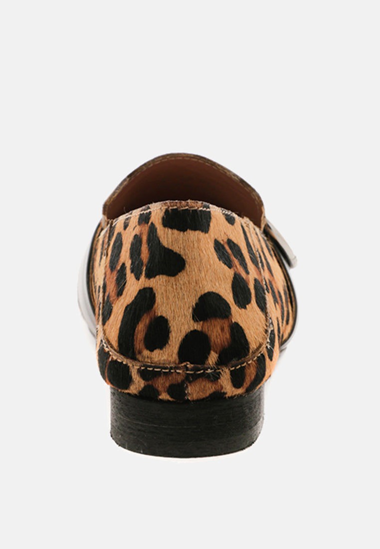 NAOMI Leopard Printed Loafers-Leopard
