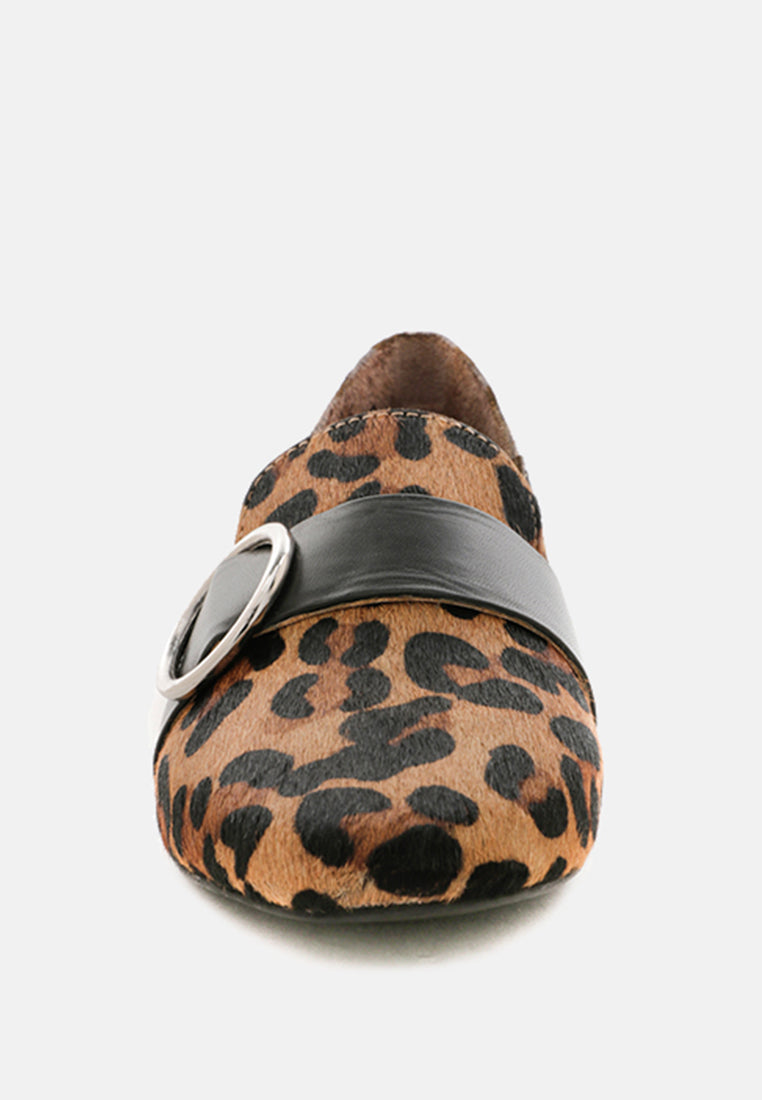 NAOMI Leopard Printed Loafers-Leopard