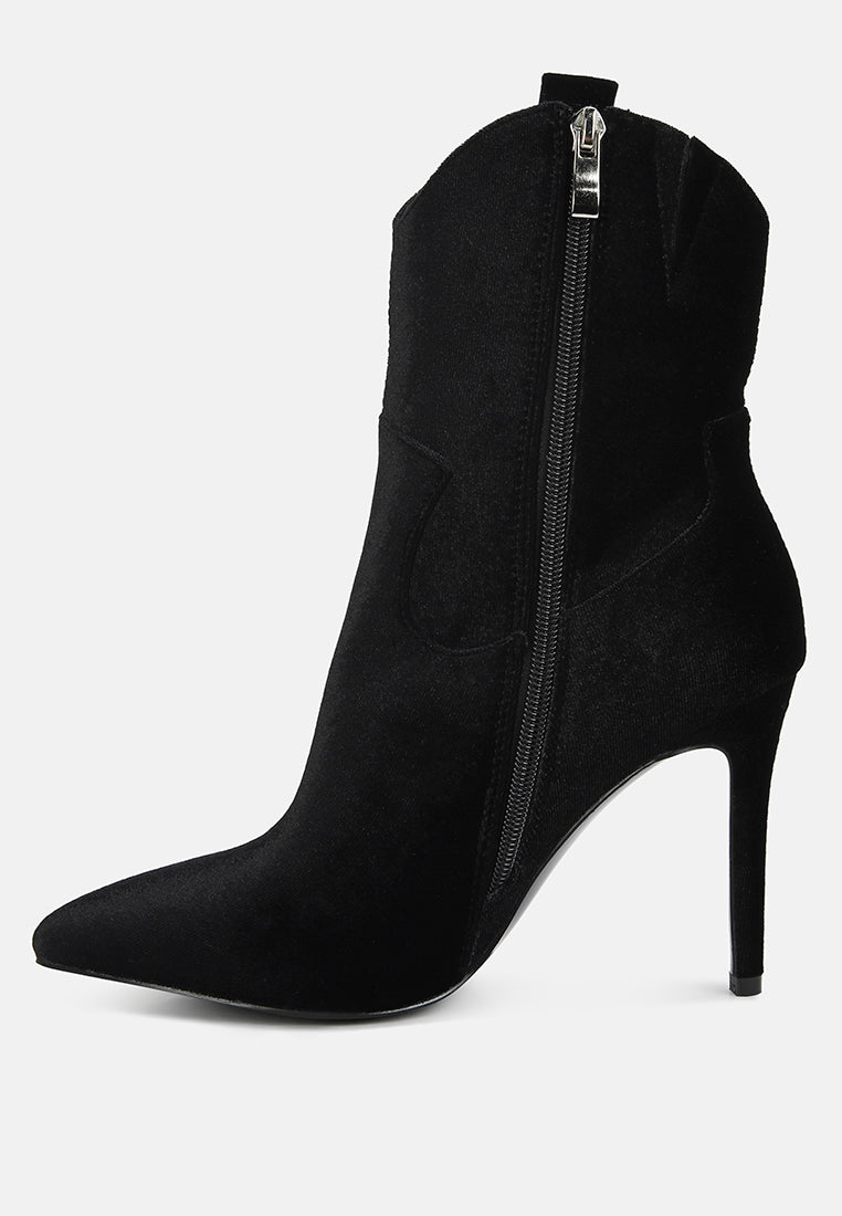 nat love black velvet cow girl boot#color_Black