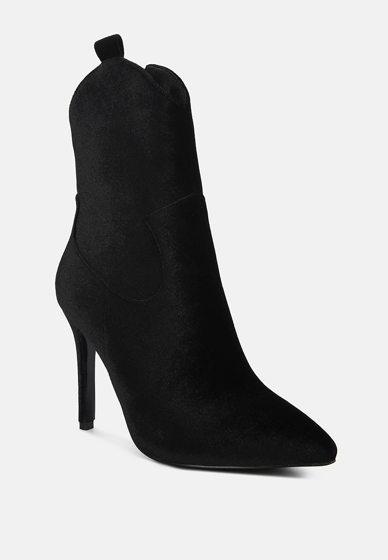 nat love black velvet cow girl boot#color_Black
