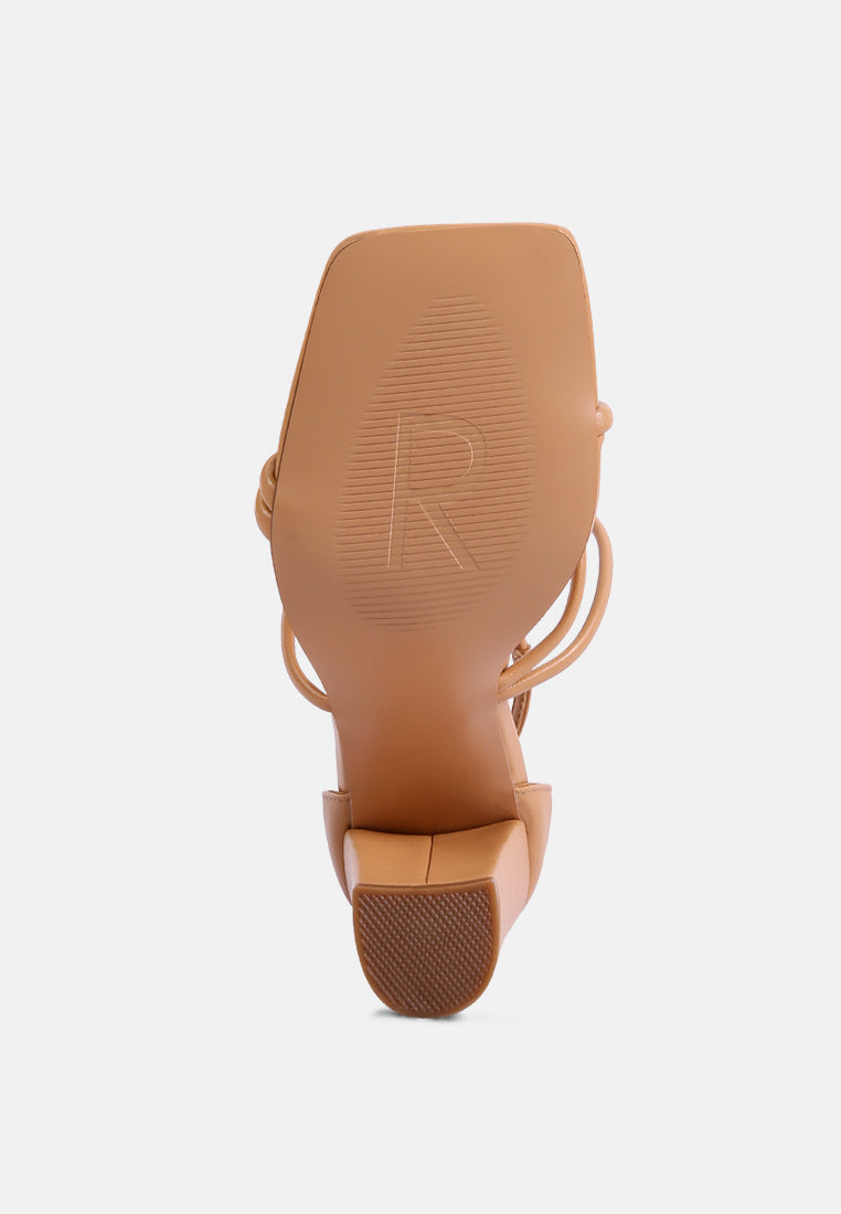 OPULENCE Latte High Heeled Dress Sandal_Latte