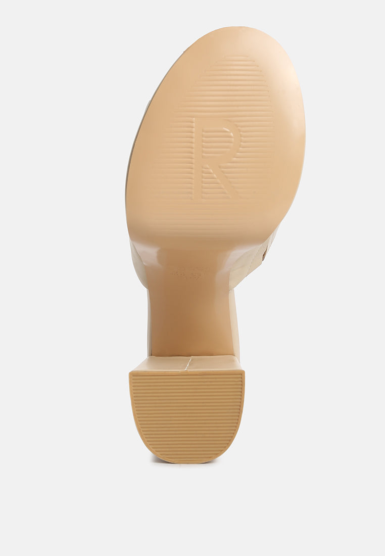 SHURI Open Toe High Block Heel Sandals in Beige#color_beige