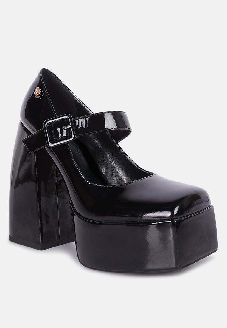 pablo black statement high platform heel mary jane sandals#color_black