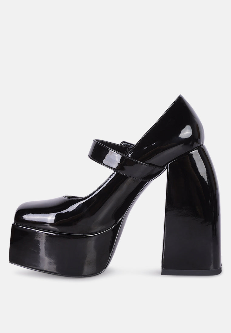 pablo black statement high platform heel mary jane sandals#color_black