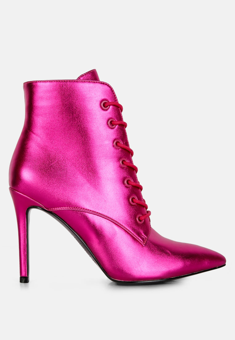 piet fuchsia metallic stiletto ankle boot#color_fuchsia