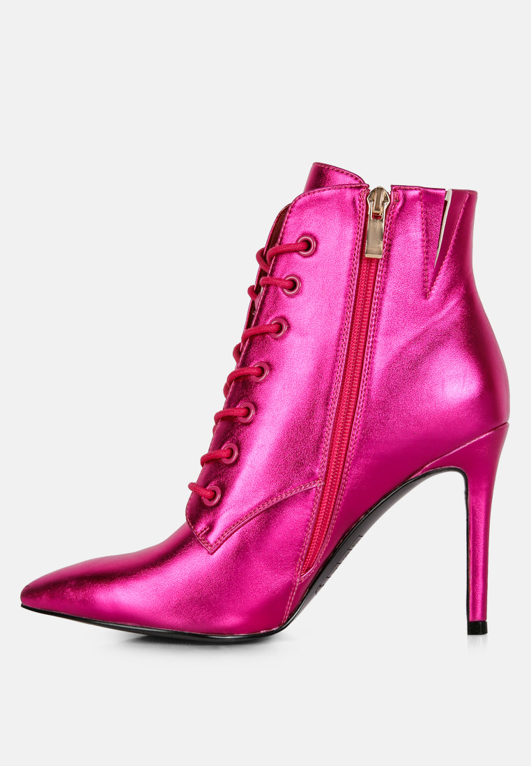 piet fuchsia metallic stiletto ankle boot#color_fuchsia
