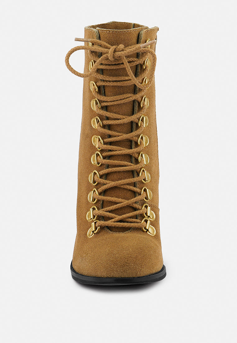 goose-feather antique tan high heeled ankle boot_tan